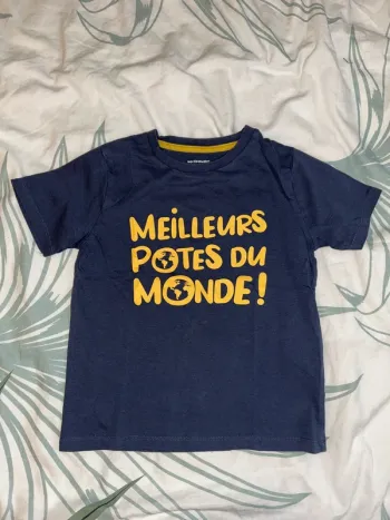 T-shirt manche courte meilleurs potes du monde ! Vertbaudet