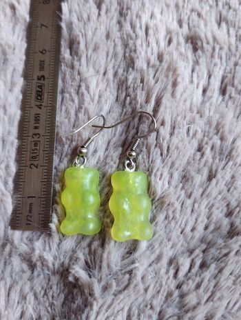 Boucles d'oreilles bonbons nounours