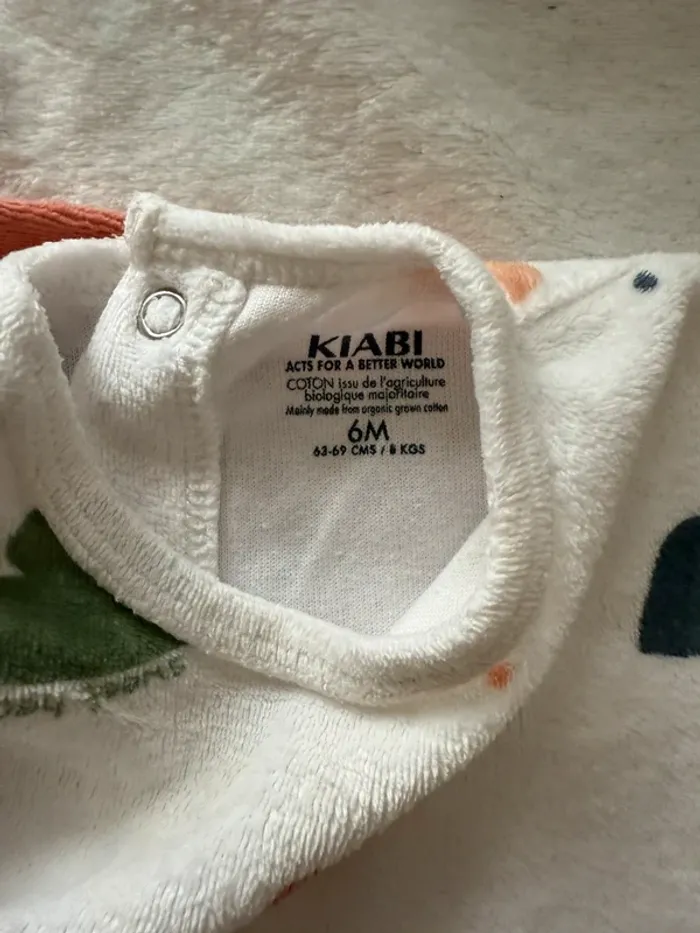 Pyjamas Velours Kiabi 6 mois - photo numéro 4