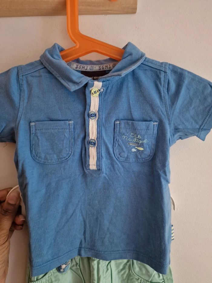 Ensemble short et t-shirt Sergent Major Bébé garçon 6 mois - photo numéro 3