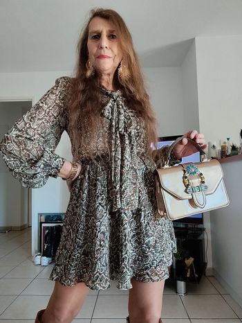 Robe 👗 façon reptile ZARA