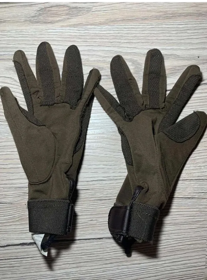 Gants d’équitation  Fouganza Brun,  Taille XS - photo numéro 2