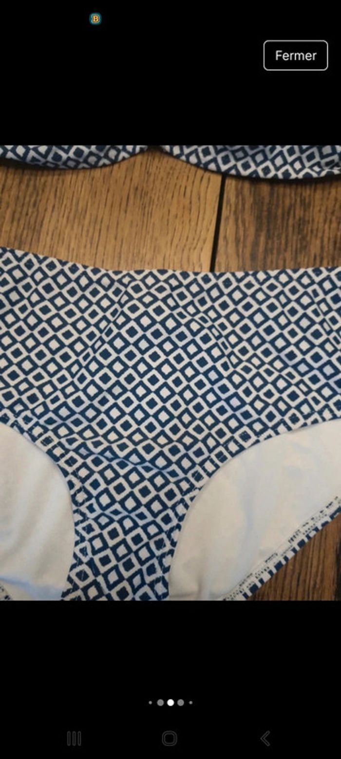 Bikini Shiwi Bleu/Blanc eu 40 fr 38/40 bonnet A/B - photo numéro 12