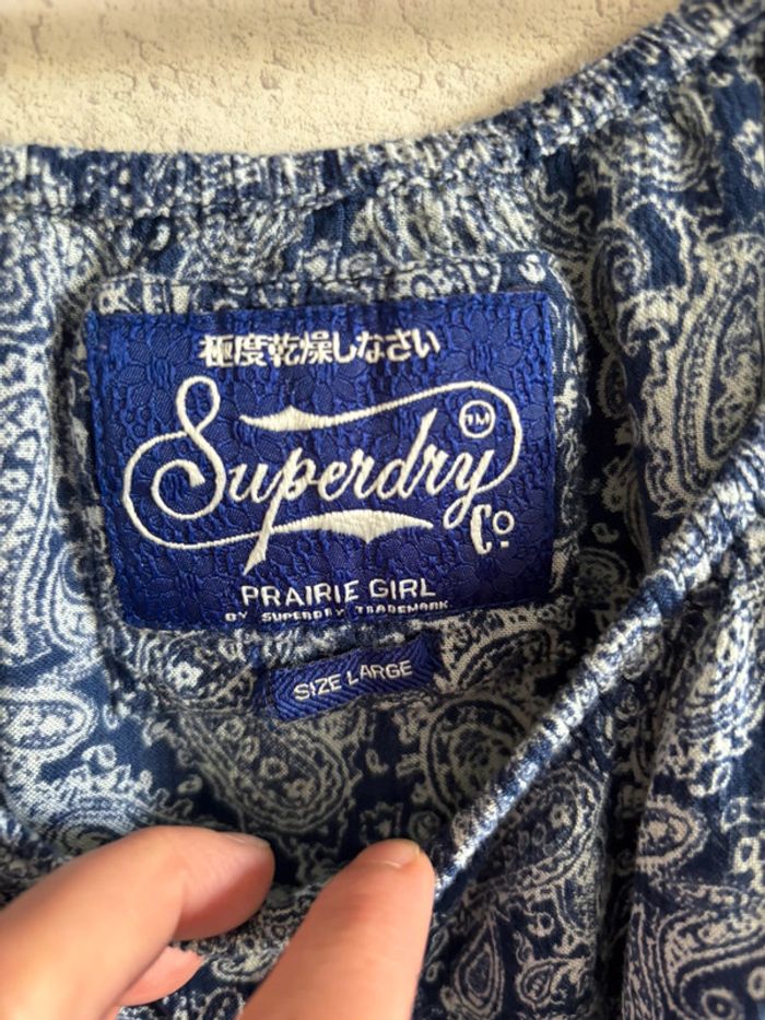 Blouse superdry taille L - photo numéro 2