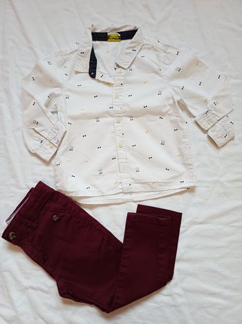 Ensemble chemise habillé 24 mois