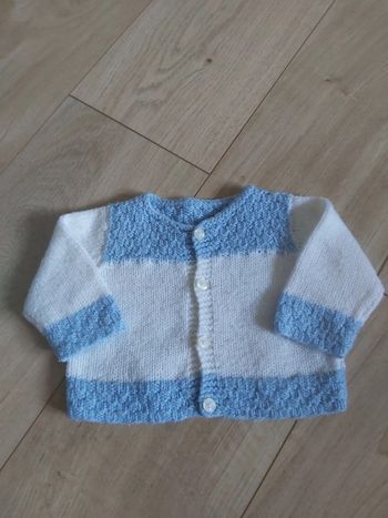 Brassière/gilet fait main mixte garçon/fille 3 mois (78)