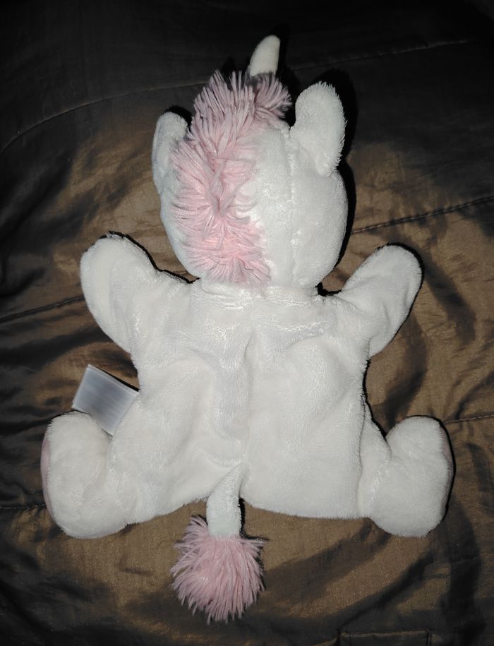 Doudou marionnette licorne tex - photo numéro 4