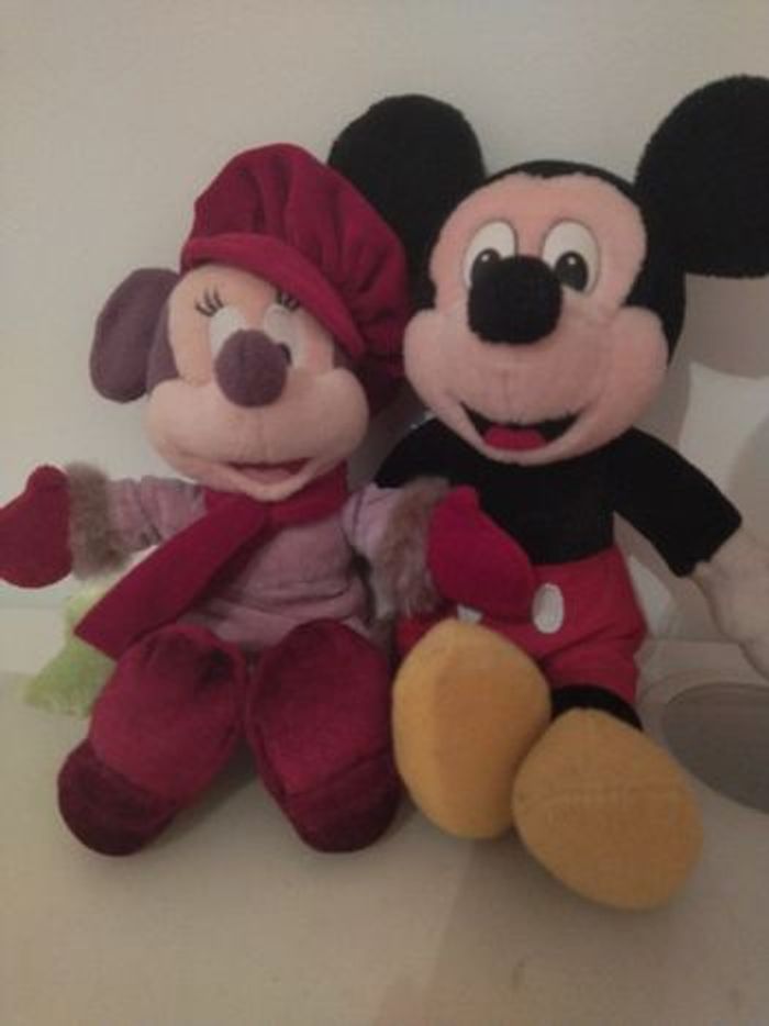 Peluches Mickey et Minnie