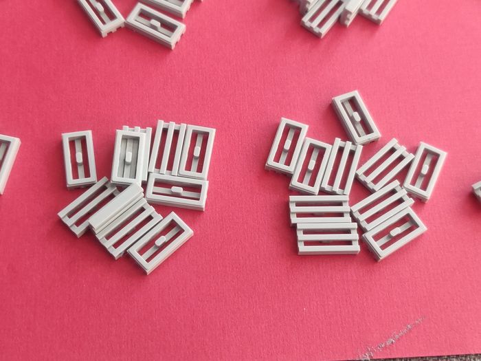 140 pièces grilles gris clair Lego - jamais utilisés parfait état - vrai Lego - photo numéro 5