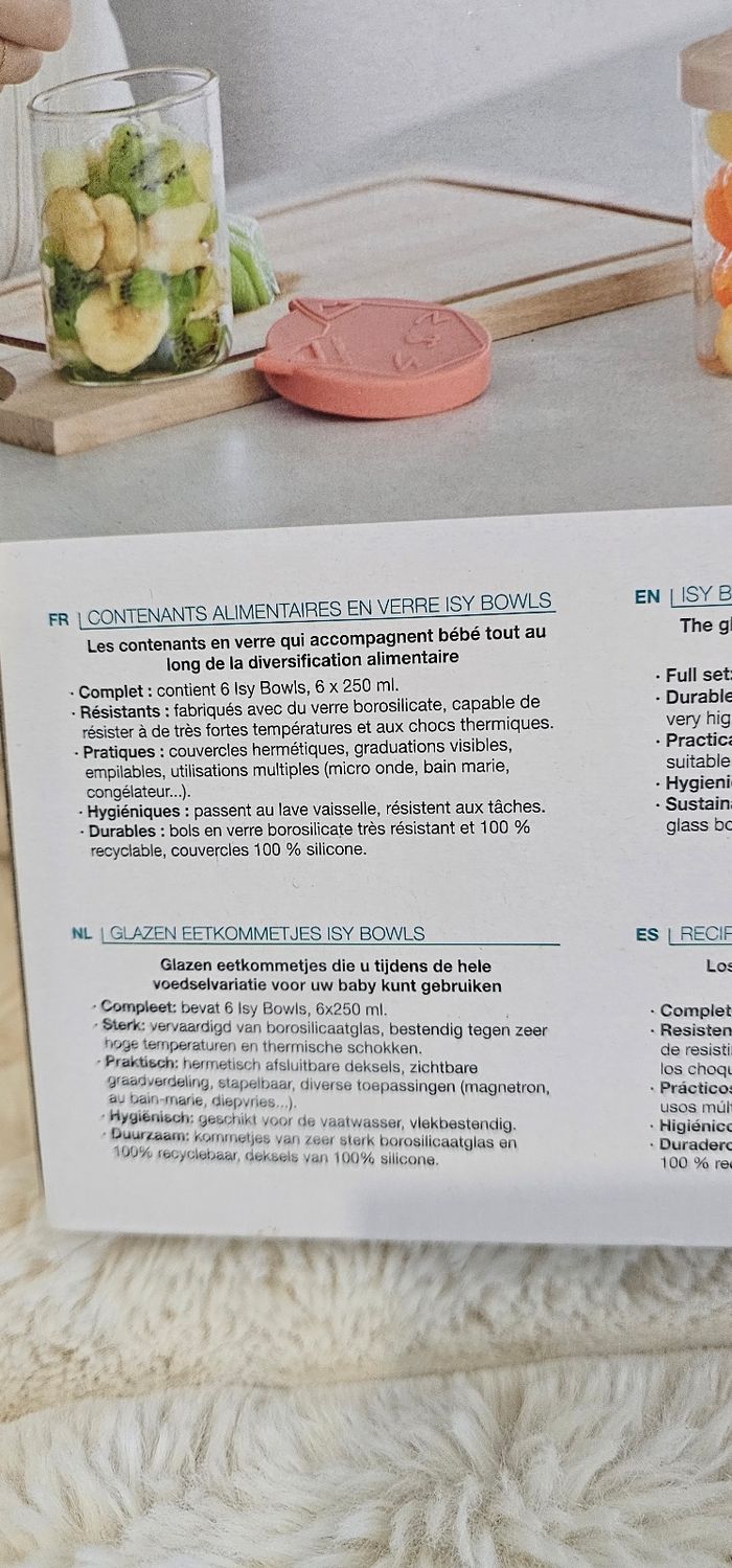 Lot de 6 pot en verre Isybowl Babymoov Neufs - photo numéro 8