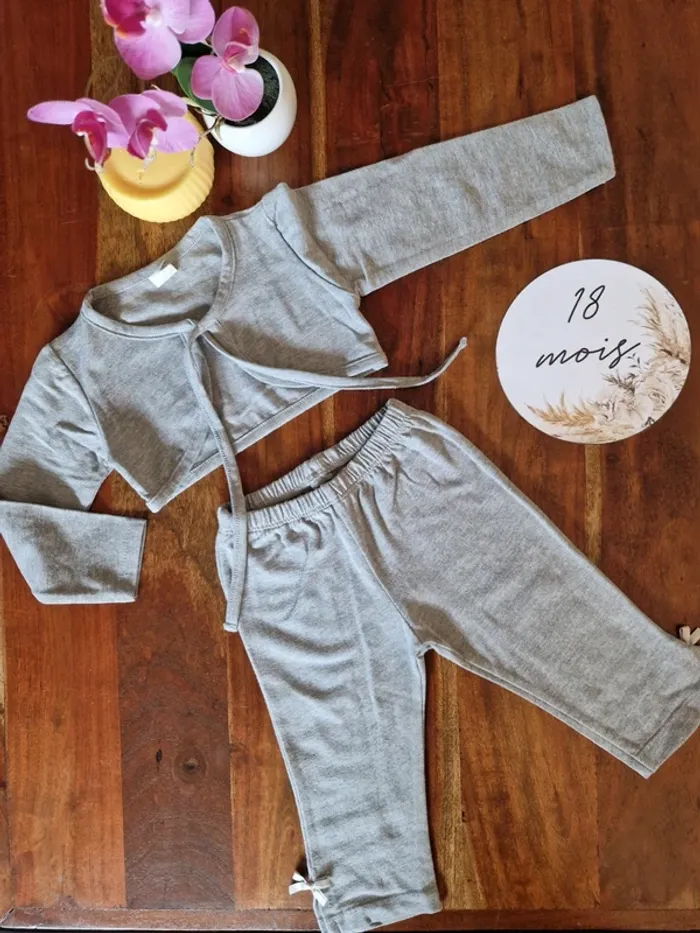Ensemble legging court + veste courte boléro