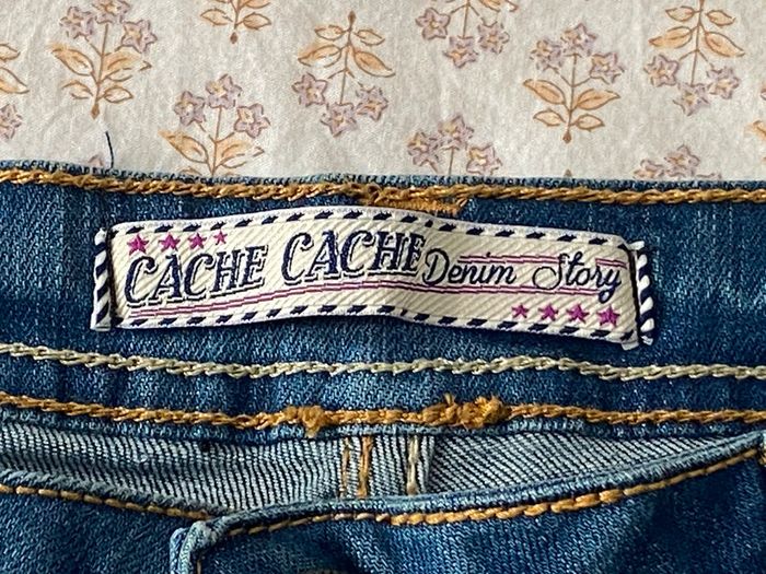 Pantalon jeans bleu Cache Cache - photo numéro 7