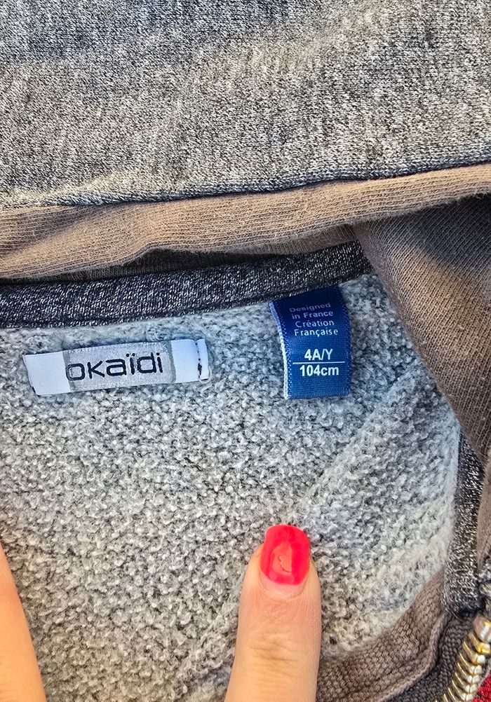 Pull sweat à capuche 4 ans garcon okaidi - photo numéro 4