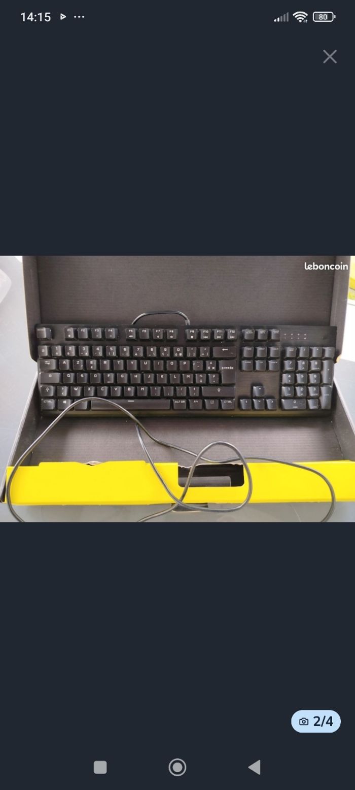 Clavier corsair k60 RGB Pro Low profile - photo numéro 4