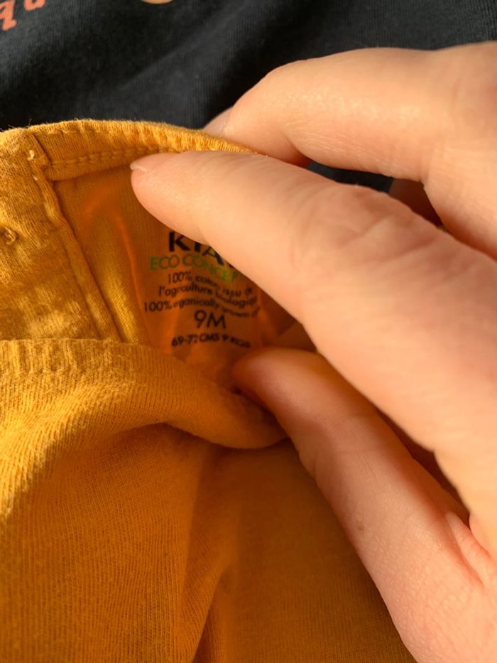 Lot 2 tee shirts fille 9 mois - photo numéro 5