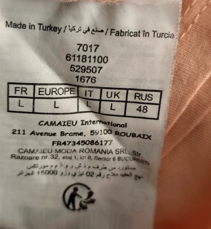 Tee shirt impression avant T 40 Camaïeu - photo numéro 5