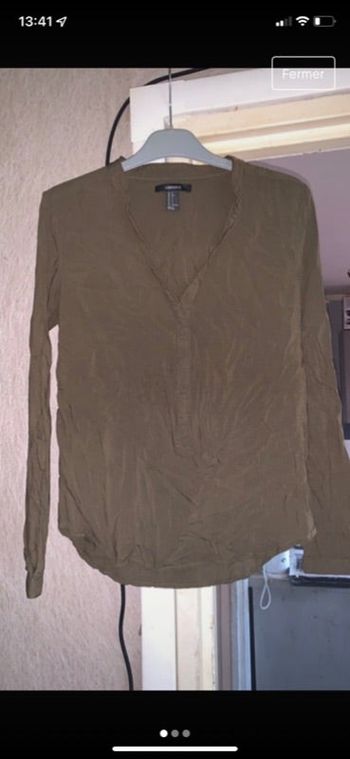Blouse manches longues kaki