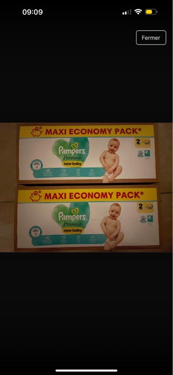 couche pampers harmonie taille 2