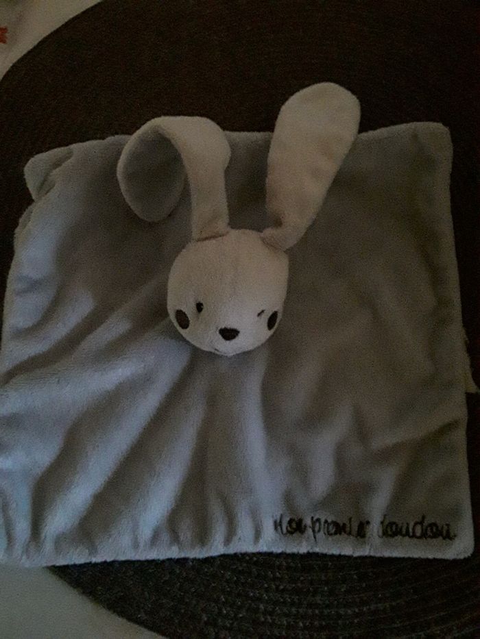 Doudou plat lapin mon premier doudou