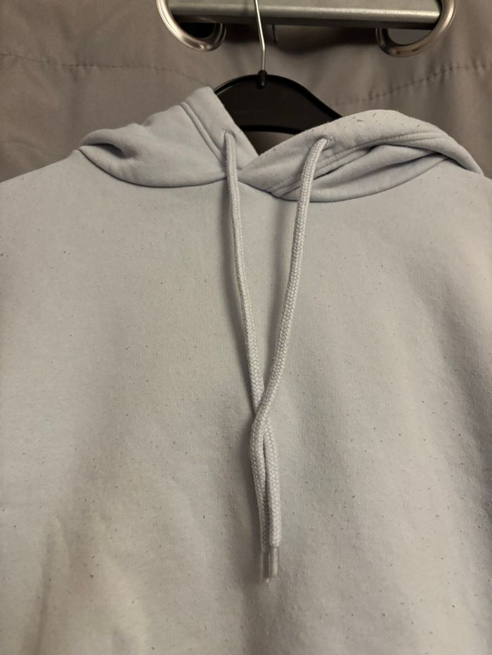 sweat crop top bleu ciel - photo numéro 3