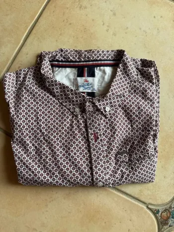 Chemise chemisette, homme taille XL, French denim RMS