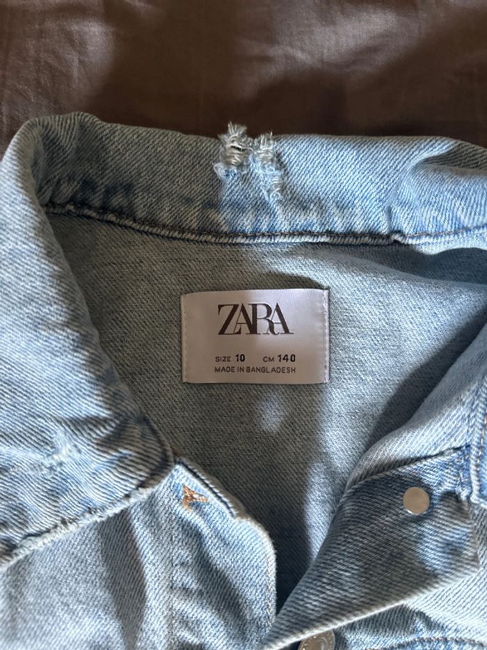 Veste en jeans Zara 140 - photo numéro 2