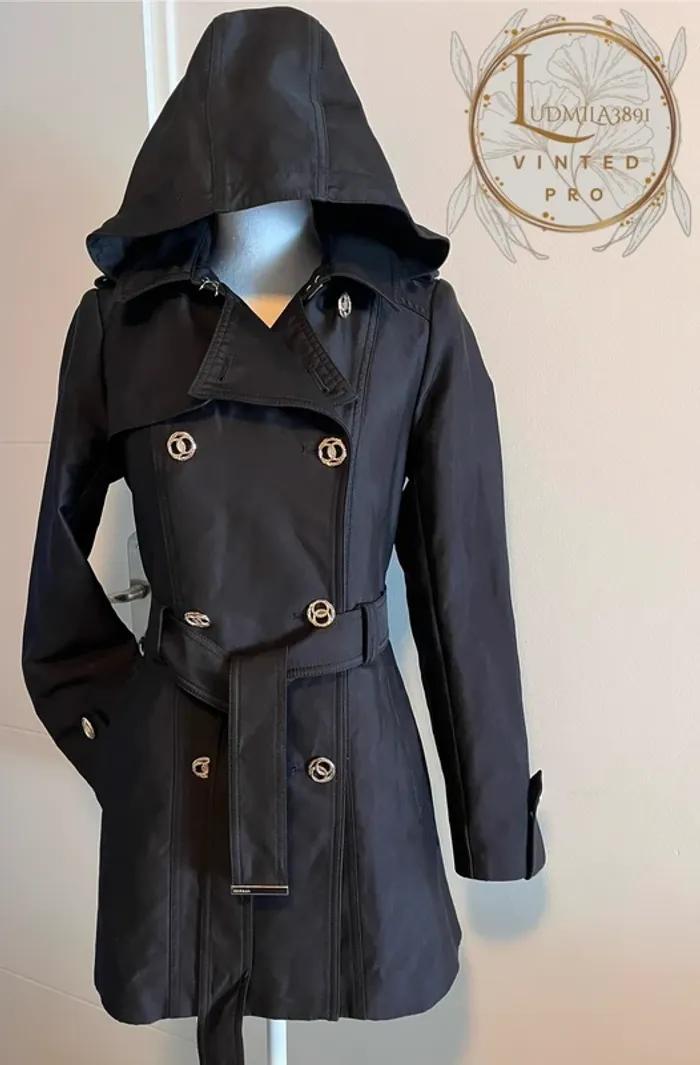 Trench à capuche noir Morgan / 222-GEDEO T38