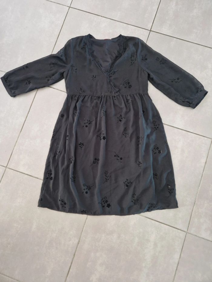 Robe mi-longue noire