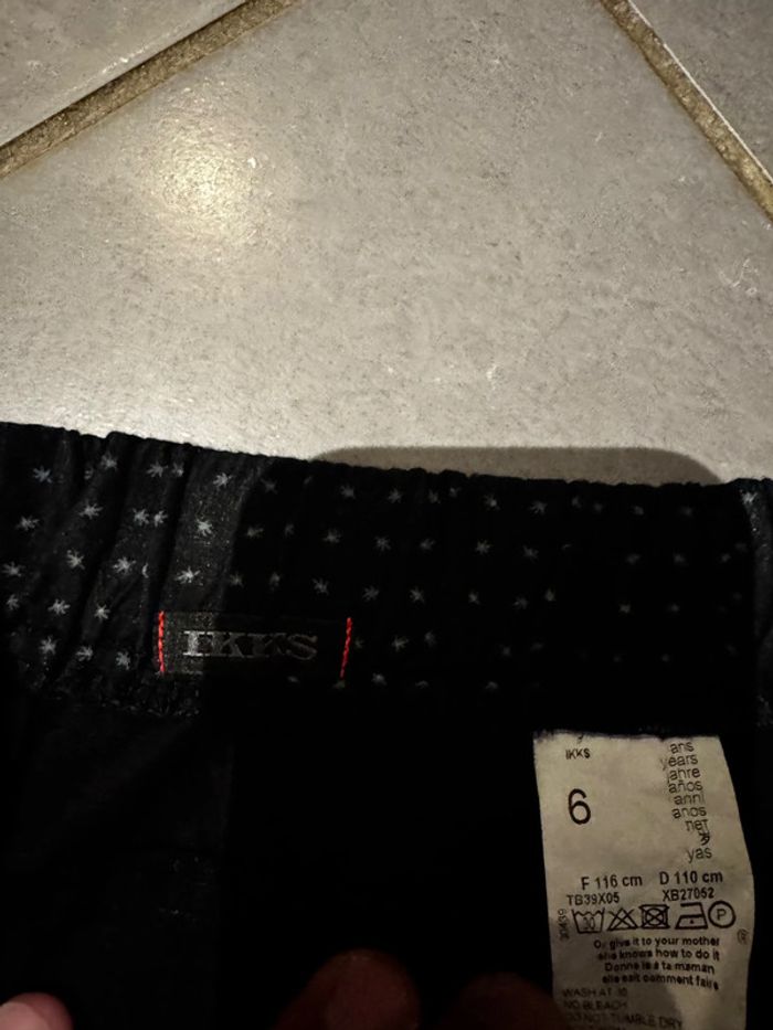 Jupe à étoiles - Ikks - Noeud - Noir & gris - 6 ans - photo numéro 2