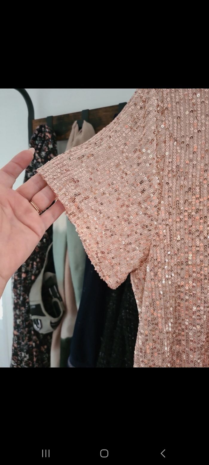 Robe tout en sequins  ou de chez tex - photo numéro 3