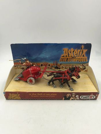 Le char Goth et son pilote Asterix aux jeux olympiques Plastoy neuf