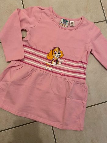 Robe Sweat Pat Patrouille rose