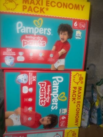 2 carton pampers pants 6