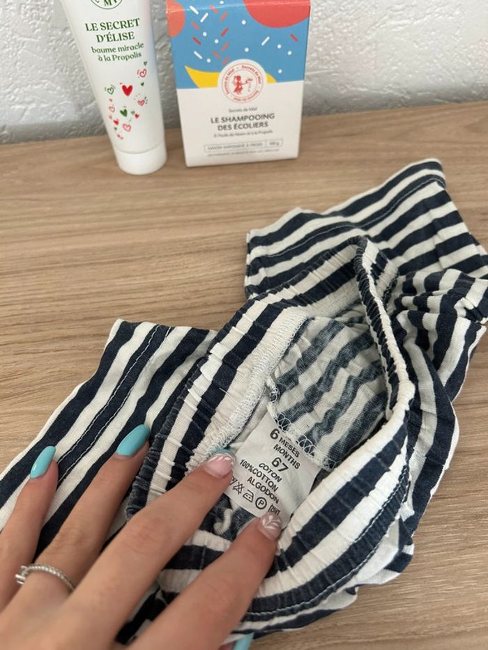 🌀 Short rayé pour bébé en coton 🌀 - photo numéro 4