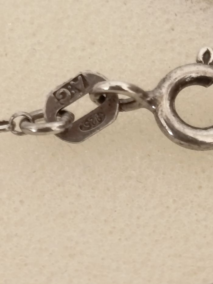 Collier argent et ambre. - photo numéro 7