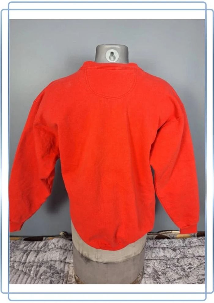 Sweat col rond / crewneck vintage homme rouge/ taille M sérigraphie année 2007 (299) - photo numéro 7