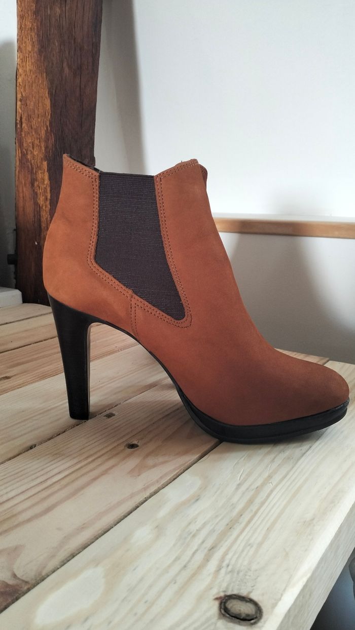 Bottines marron Minelli - photo numéro 4