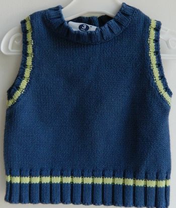 Pull sans manches T 3 mois "DPAM"