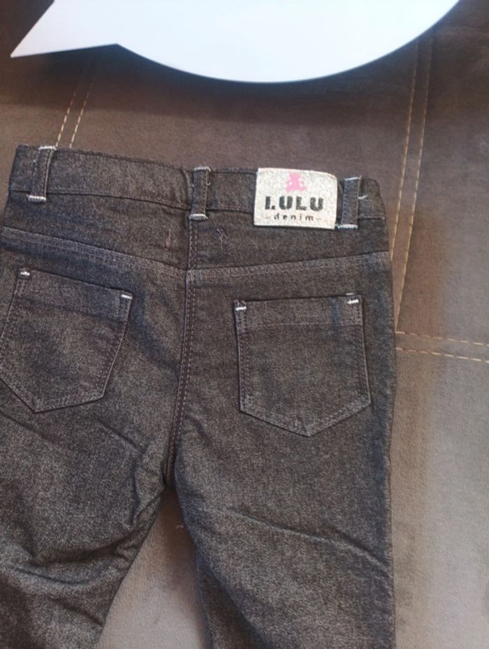 Pantalon style jeans Fille 18 mois Lulu castagnette denim - photo numéro 4