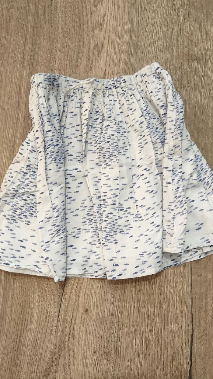 Jupe blanche et motif poissons -  8 ans - Okaïdi - photo numéro 2