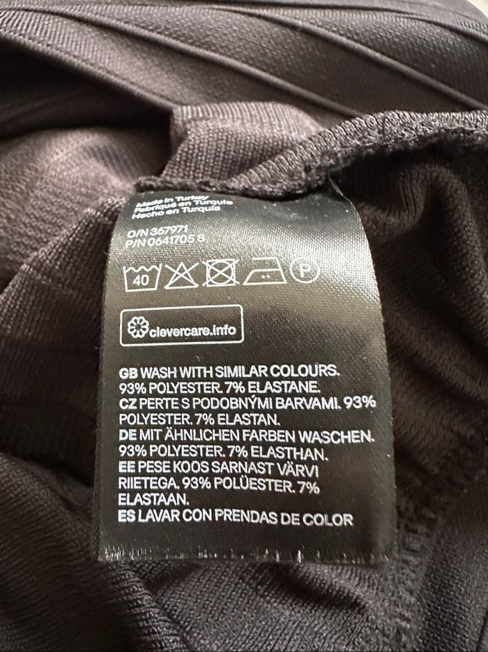 Blouse à rayures noire H&M T40 L - photo numéro 7