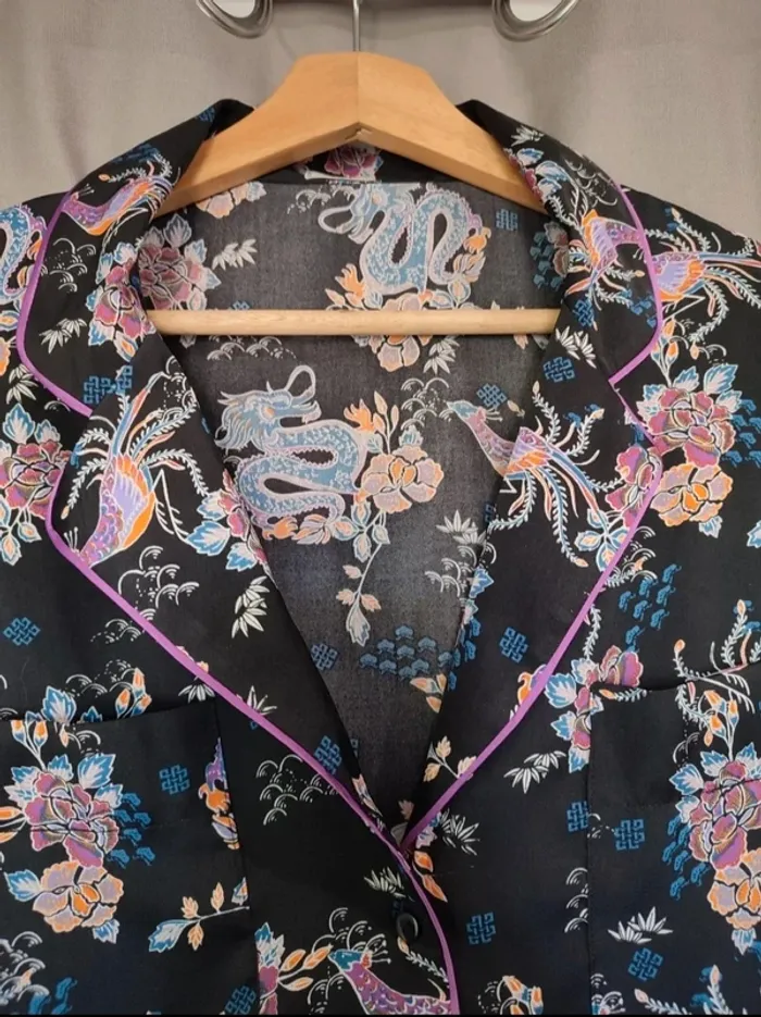 Blouse noir à motifs japonais 🌸 - photo numéro 4