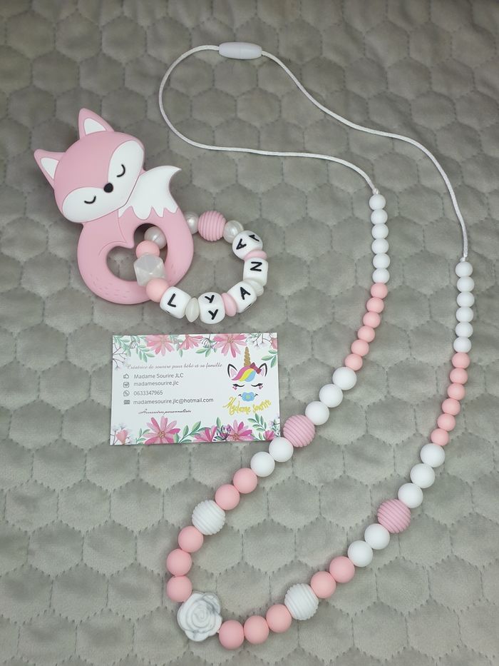 Hochet + Grand collier allaitement/portage