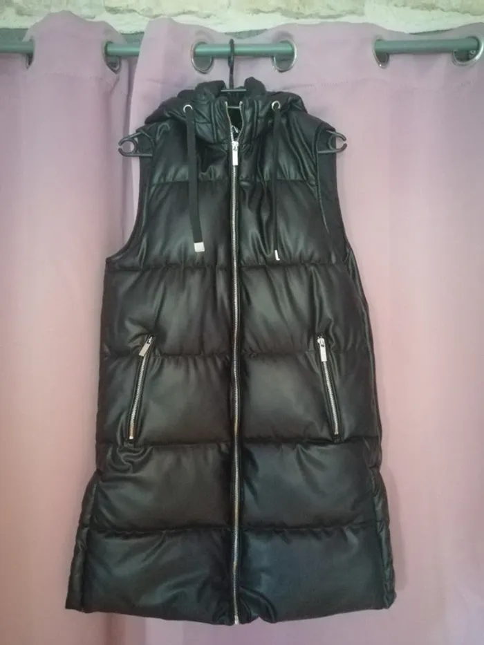 Doudoune longue à capuche Zara - photo numéro 2