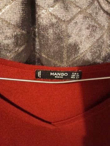 Robe rouge bordeaux taille S  de marque mango