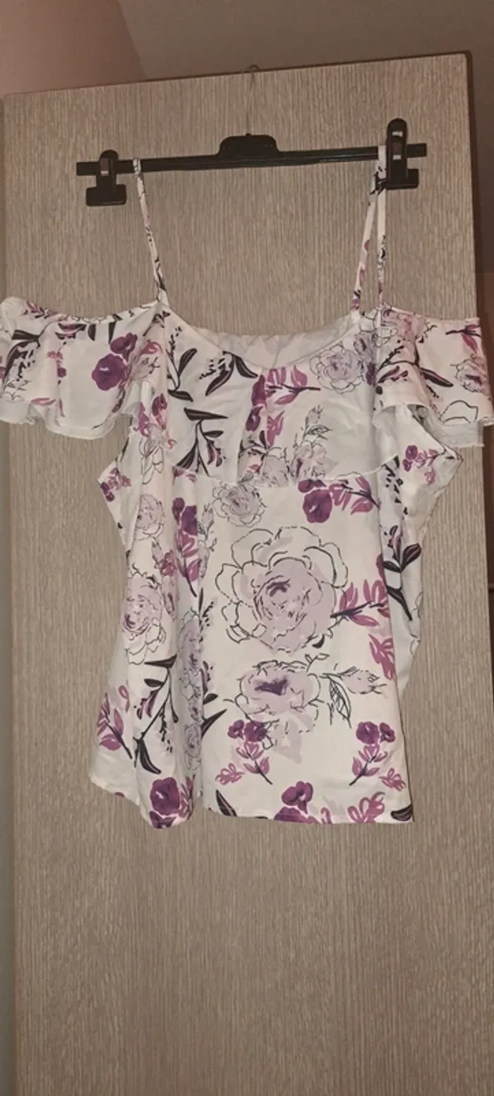 Débardeur fleuri taille L - neuf, jamais porté