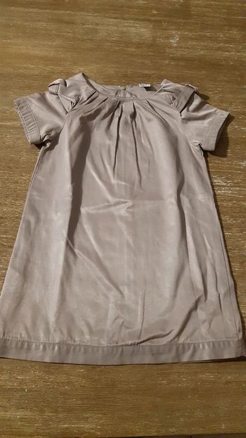 Robe chic élégante soirée fête fille Tao 4 ans beige doré
