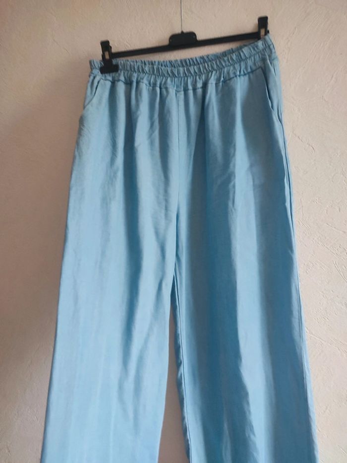 Palazzo, Pantalon large effet jean - Taille unique 🌸 - photo numéro 2