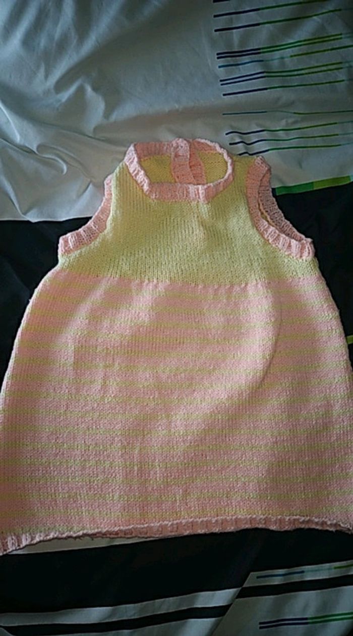 Robe tricotée main 3 ans - photo numéro 2