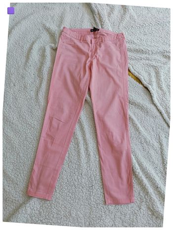 Jean pantalon rose clair, mignon kawaii vintage sans poches